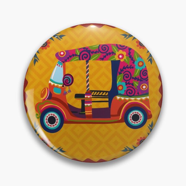 Item preview, Auto - Rickshaw Floral Digital Mandala Art Pattern designed and sold by storeIndus.