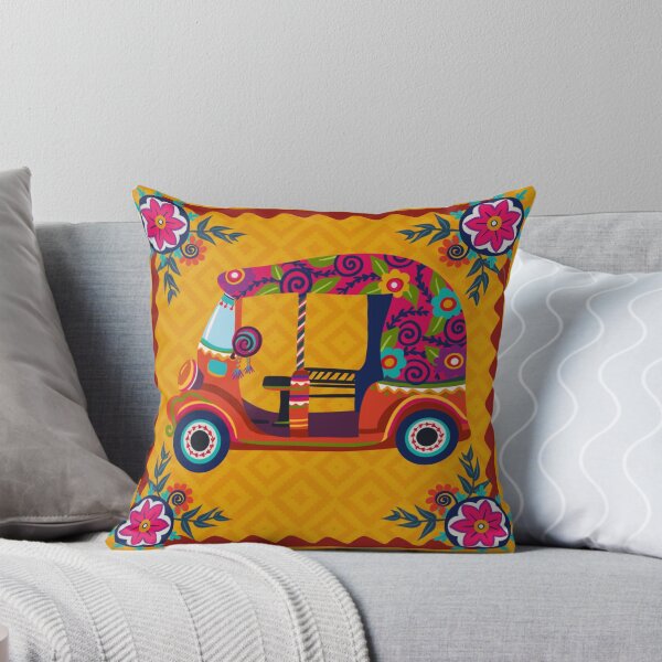 Item preview, Auto - Rickshaw Floral Digital Mandala Art Pattern designed and sold by storeIndus.