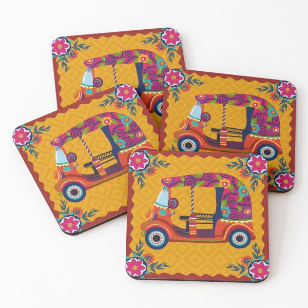 Item preview, Auto - Rickshaw Floral Digital Mandala Art Pattern designed and sold by storeIndus.