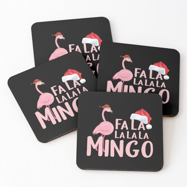 Item preview, Flamingo Christmas Fa La La Mingo Funny Flamingo Tropical Christmas designed and sold by sasigifts.
