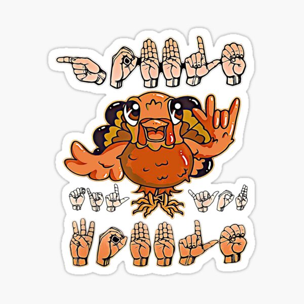 Item preview, Pride ASL Turkey Thanksgiving Language Hand Sign Costume designed and sold by EvanMcguinness.