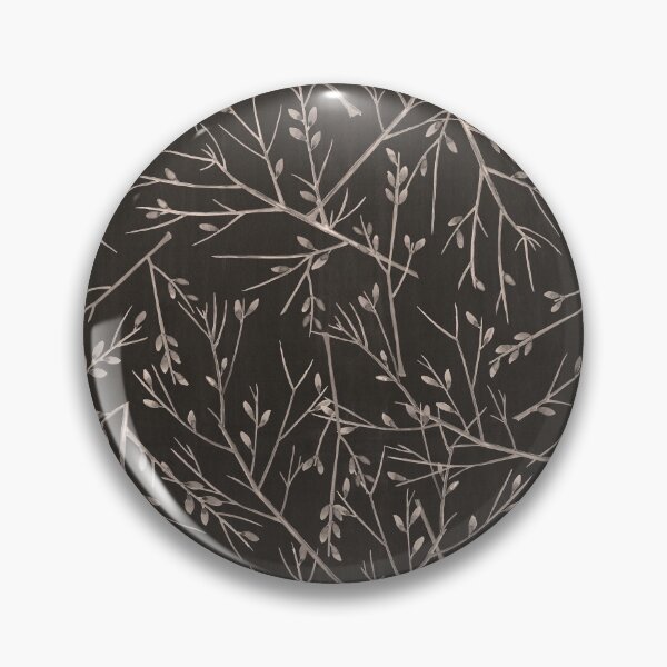 Item preview, Warm Sepia Toned Black and White Relaxing Branch and Leaf Pattern for Fall or Anytime designed and sold by UrTops.