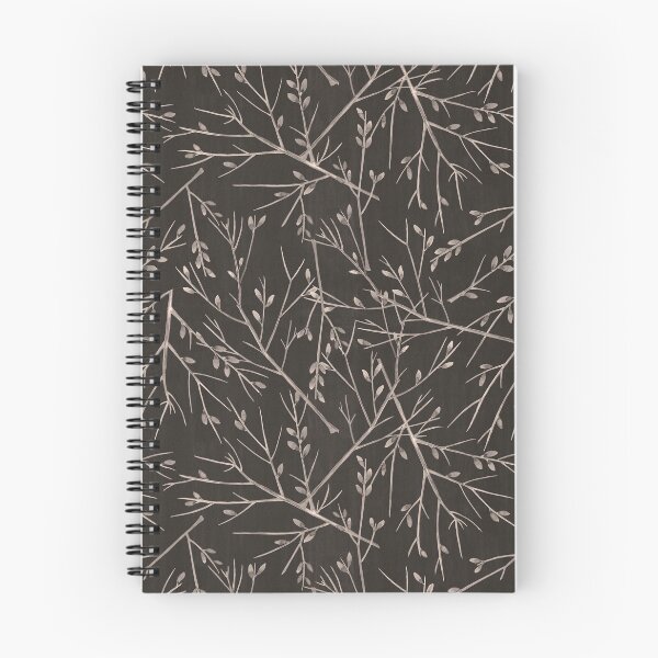 Item preview, Warm Sepia Toned Black and White Relaxing Branch and Leaf Pattern for Fall or Anytime designed and sold by UrTops.