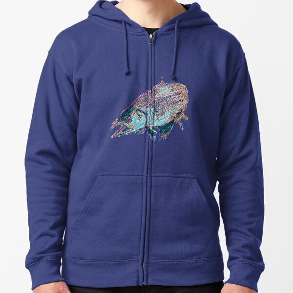 SALMON SKULL FISHING HOODIE - KING SALMON