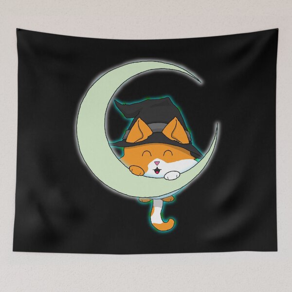 Item preview, Happy Meowlloween! - Orange and White Kitty designed and sold by Katrina Montgomery.