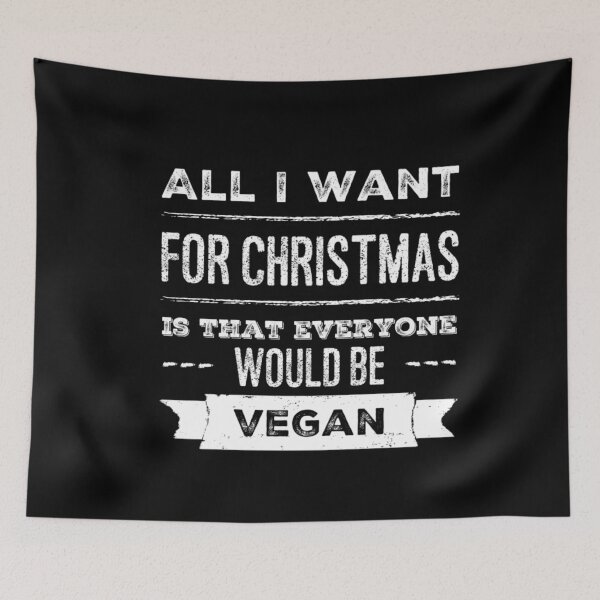 Item preview, Vegan Christmas, Funny Vegan, Vegan Humor, Vegan Xmas, Vegan Chistmas Gift  designed and sold by Mandala108.