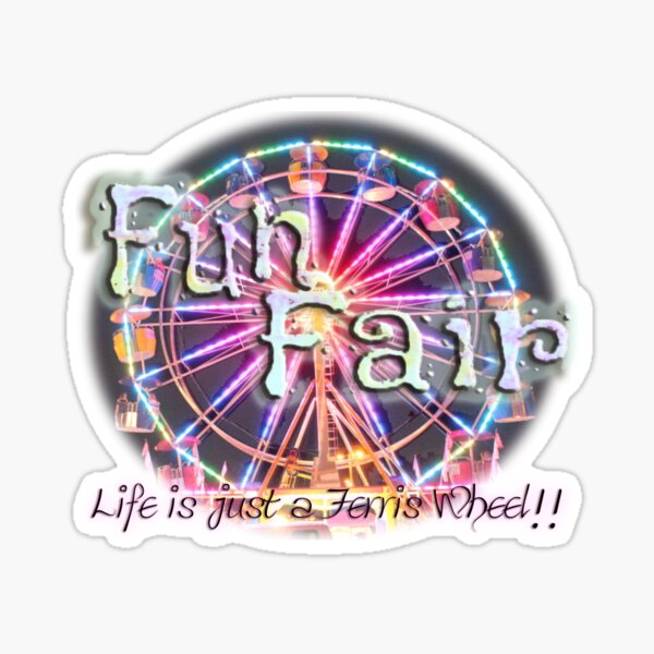 Item preview, FunFair, Life is just a Ferris Wheel!! designed and sold by BlackMoonRoze.
