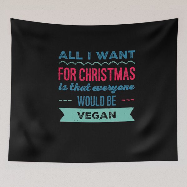 Item preview, Vegan Christmas, Funny Vegan, Vegan Humor, Vegan Xmas, Vegan Chistmas Gift  designed and sold by Mandala108.