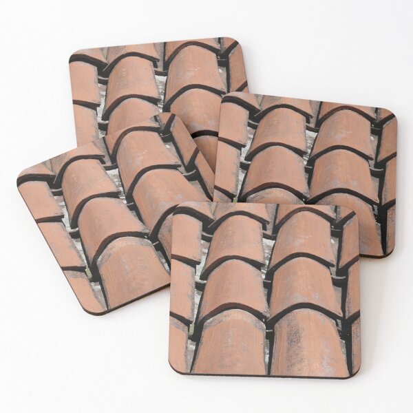 Item preview, Vintage clay roof tile pattern designed and sold by luisraultg.
