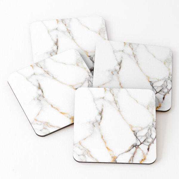 Item preview, White gold abstract marble designed and sold by urban-color.