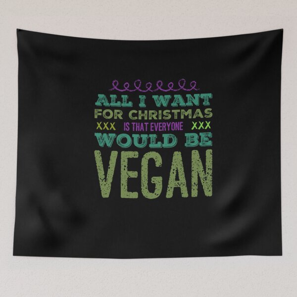 Item preview, Vegan Christmas, Funny Vegan, Vegan Humor, Vegan Xmas, Vegan Chistmas Gift  designed and sold by Mandala108.