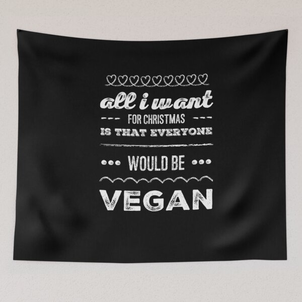 Item preview, Vegan Christmas, Funny Vegan, Vegan Humor, Vegan Xmas, Vegan Chistmas Gift  designed and sold by Mandala108.