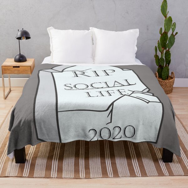 Item preview, Rest in peace social life 2020 gravestone designed and sold by MeliCollective.