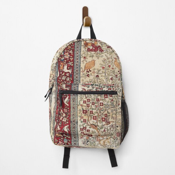 Item preview, Vintage Esfahan Persian Animal Rug Print designed and sold by Vicky Brago-Mitchell®.