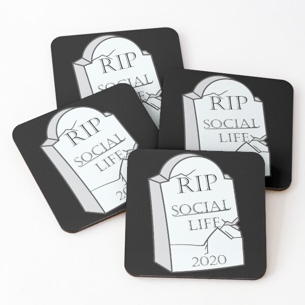 Item preview, Rest in peace Social life 2020 gravestone designed and sold by MeliCollective.