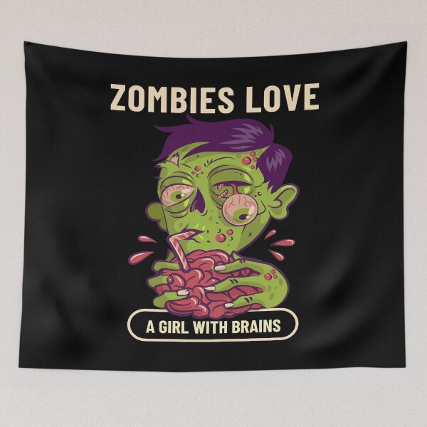 Item preview, Halloween Themed Brain Zombie designed and sold by Coder-T.