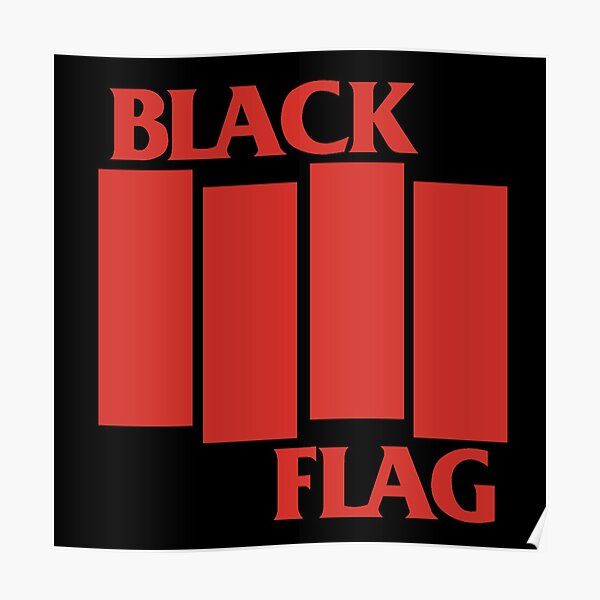 "Black Flag Logo" Poster by Xelfeer Redbubble