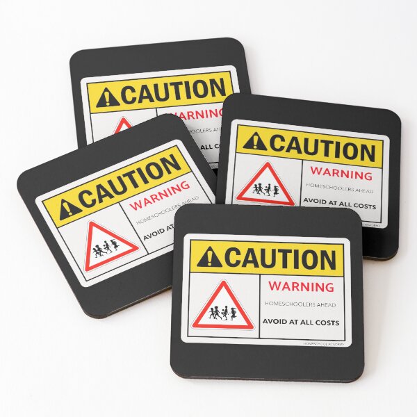 Item preview, CAUTION Homeschoolers AHEAD designed and sold by Spicy Chilli.