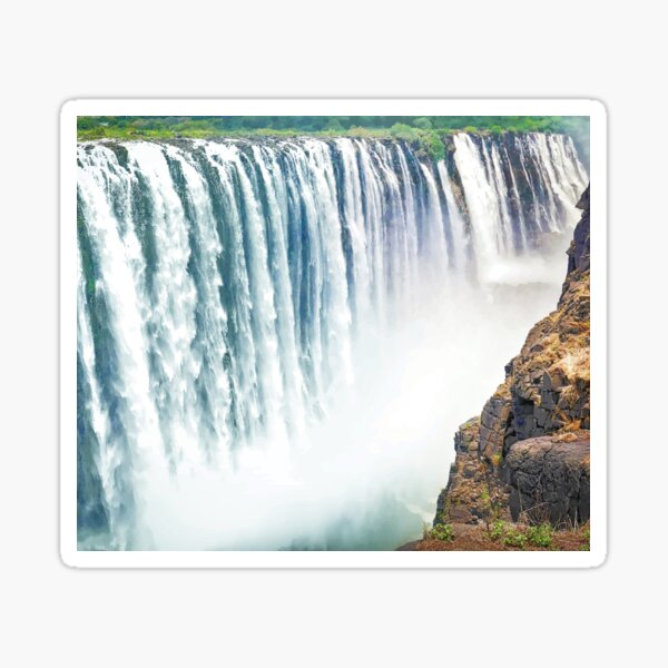 Vista previa del artículo con la obra «Cataratas Victoria, Zimbabue», diseñado y vendido por PlanetPrints.