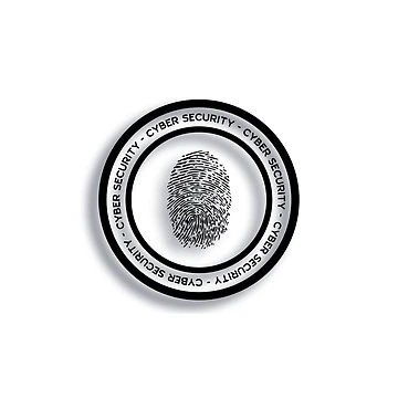 Artwork thumbnail, Cyber Security Fingerprint Computer Hacking Protect Simple by InitialModel