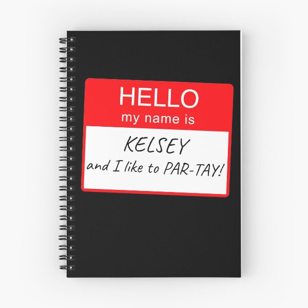 Item preview, Hello My Name Is Kelsey and I Like To Par-tay Party Name Tag Design designed and sold by CreatedbyJR.