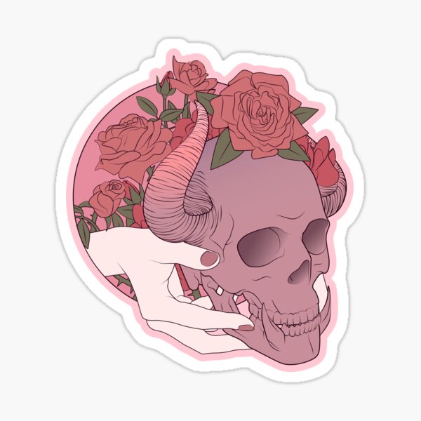 Crafty Witch: Gargoyle Skull Sticker