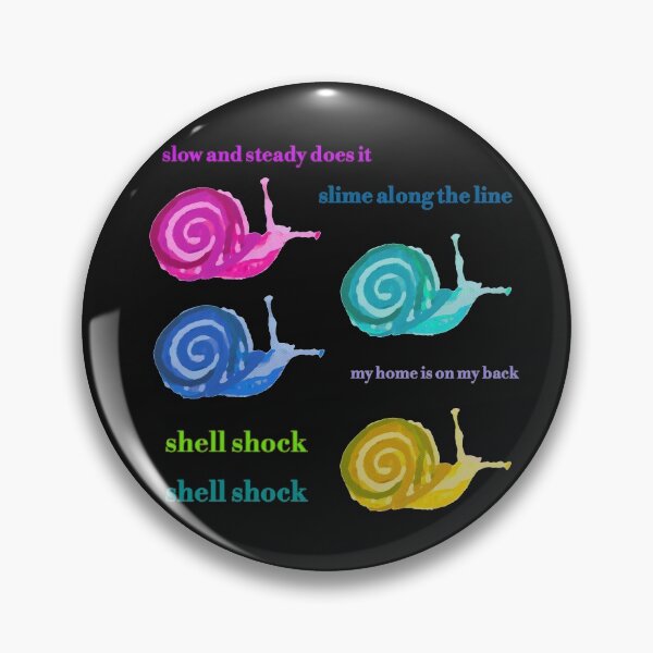 Aperçu de l'œuvre Pack d'autocollants mignons d'escargots colorés créée et vendue par DesignsofNote.