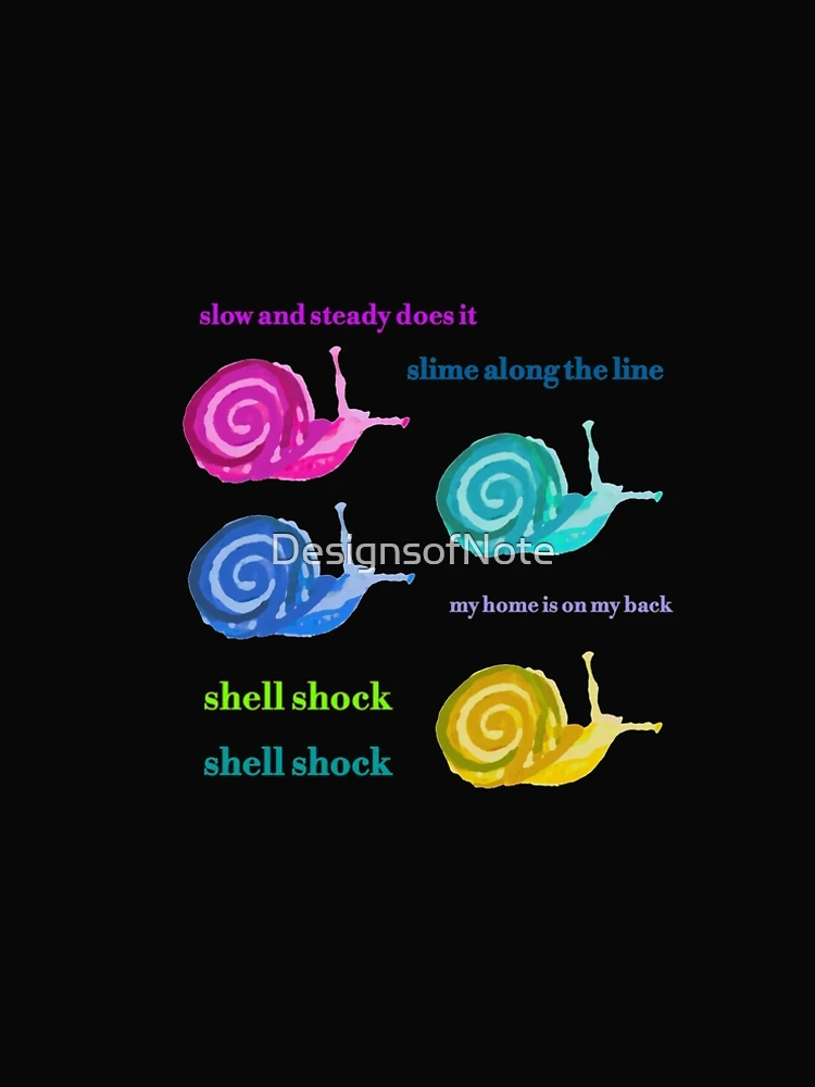 Thumbnail 5 of 5, A-Line Dress, Cute Colourful Snails Sticker Pack  designed and sold by DesignsofNote.