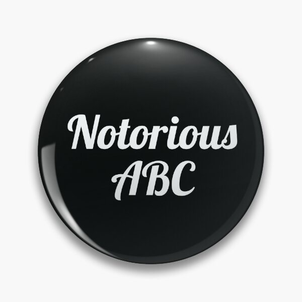 Item preview, Notorious ABC designed and sold by ThePrintCrafty.