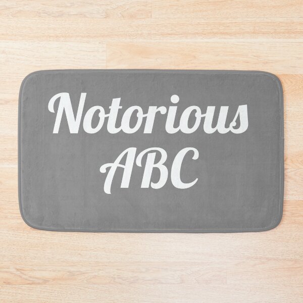 Item preview, Notorious ABC designed and sold by ThePrintCrafty.