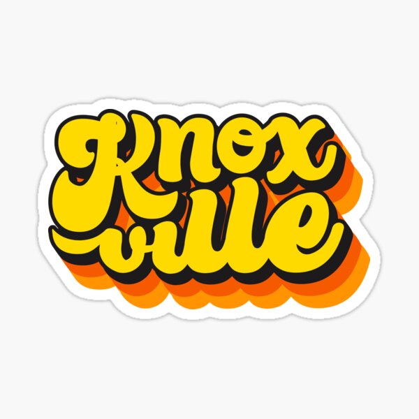 Vista previa del artículo con la obra «Knoxville Script - Gradiente de color (oscuro», diseñado y vendido por Justin Ellis.
