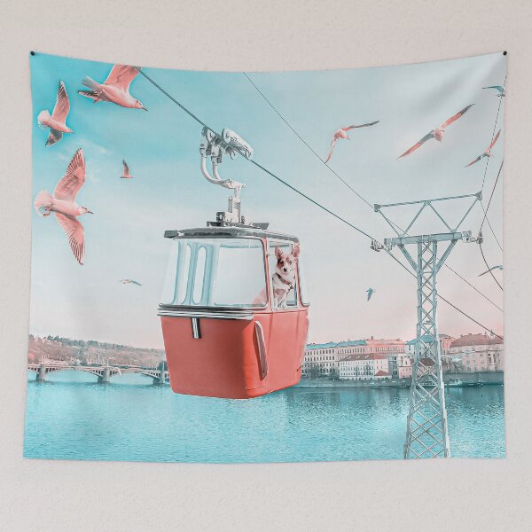 Item preview, The dog on the cable car designed and sold by thiagopixels.