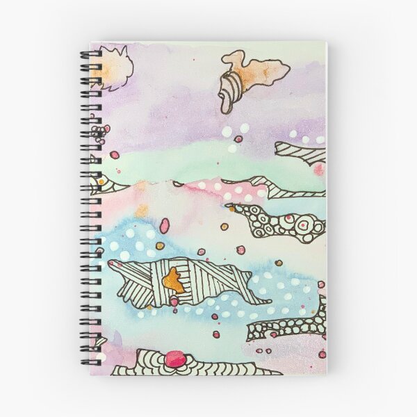 Item preview, Pastel Dreamland Original Intuitive Watercolor doodle designed and sold by TheDoodleNurse.