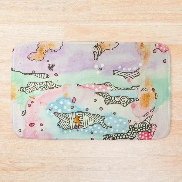 Item preview, Pastel Dreamland Original Intuitive Watercolor doodle designed and sold by TheDoodleNurse.