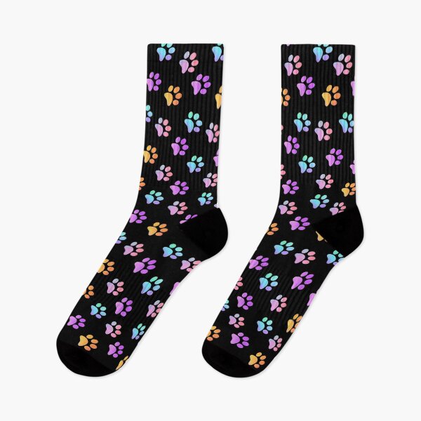 Item preview, Blue Orange Galaxy Paw Prints designed and sold by FaithAndForest.