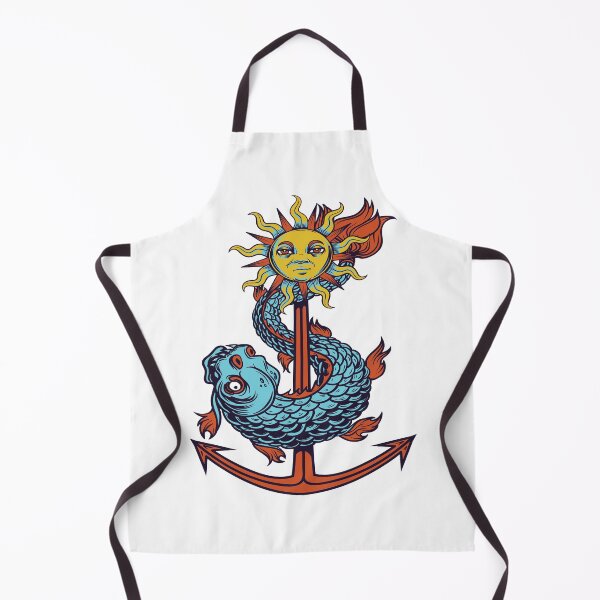 Item preview, Colorful Sunshine Anchor with Fish designed and sold by Sinfamous.