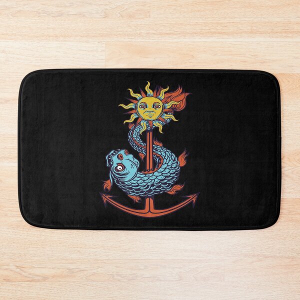 Item preview, Colorful Sunshine Anchor with Fish designed and sold by Sinfamous.
