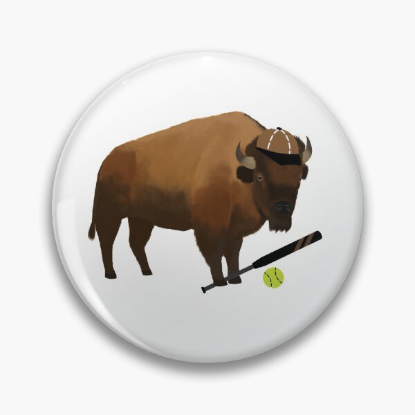 Artikelvorschau, Softball Bison entworfen und verkauft von cmd-art.