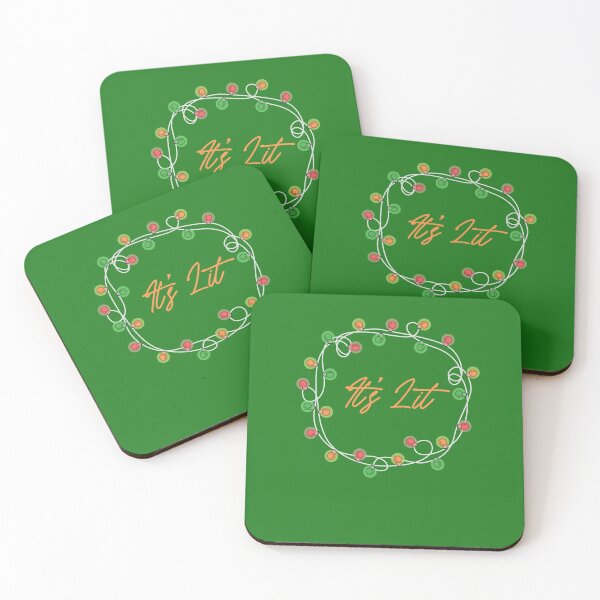 Item preview, It's Lit Christmas Holiday Lights Funny Pun String Lights Decorations Light Bulb Shine Bright designed and sold by gkao.