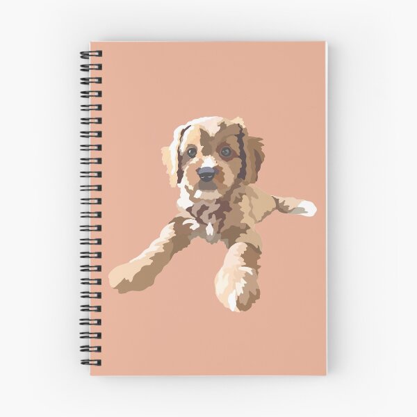 Item preview, Cavapoo Puppy Dog Portrait Digital Illustration designed and sold by sherylwylie.