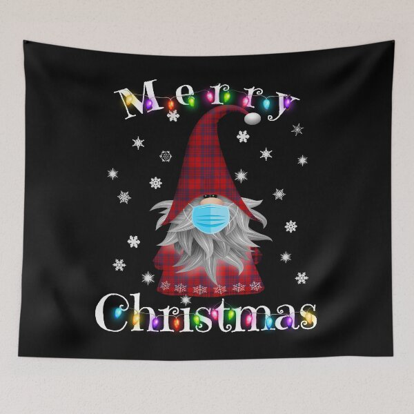 Item preview, Gnome Christmas Pajamas Face Mask - Garden Gnome Funny designed and sold by MagicBoutique.