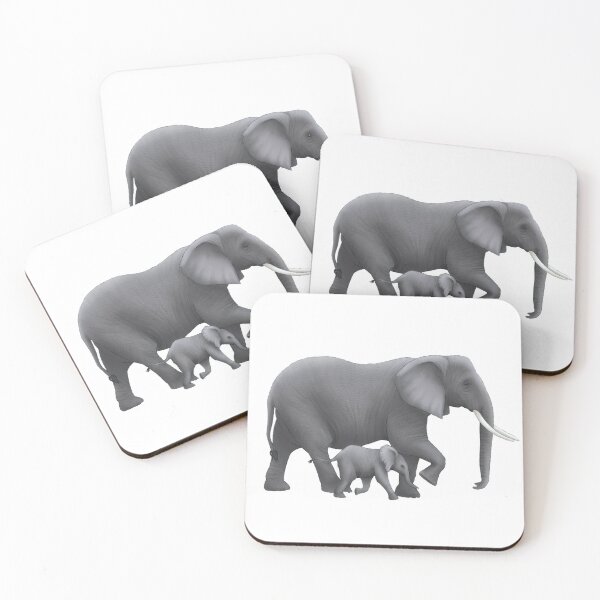 Item preview, African Elephant Mother & Child designed and sold by troyanthonyart.