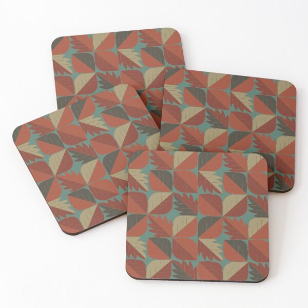 Item preview, Geo Leaves in Spice Market-Geometric shaped Leaves designed and sold by Annette Chabidon Studio.