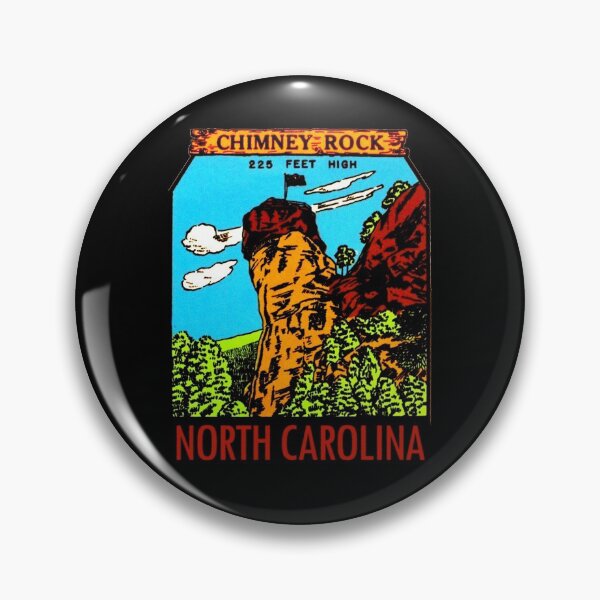 Item preview, Chimney Rocky North Carolina Vintage Travel Decal designed and sold by hilda74.