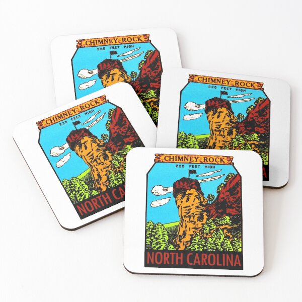 Item preview, Chimney Rocky North Carolina Vintage Travel Decal designed and sold by hilda74.