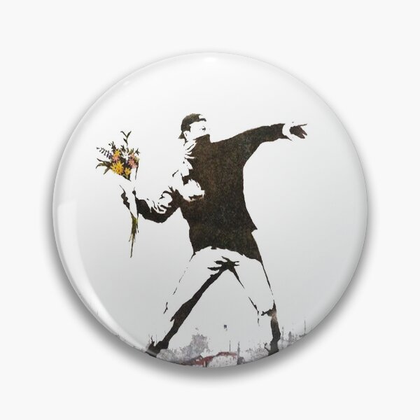 Item preview, Banksy Flower Throwing Yob Graffiti Mural designed and sold by Matt Astle.