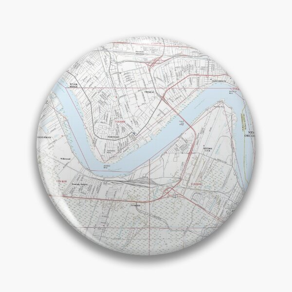 Item preview, NEW ORLEANS, LA - WEST Topographical Map Clean designed and sold by PGHPhotoCo.