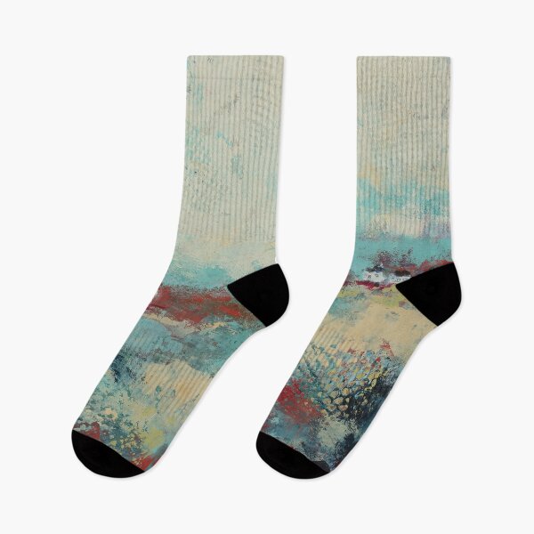 Item preview, Distant Memories Cold Wax & Oil Abstract Painting designed and sold by Melindabythesea.