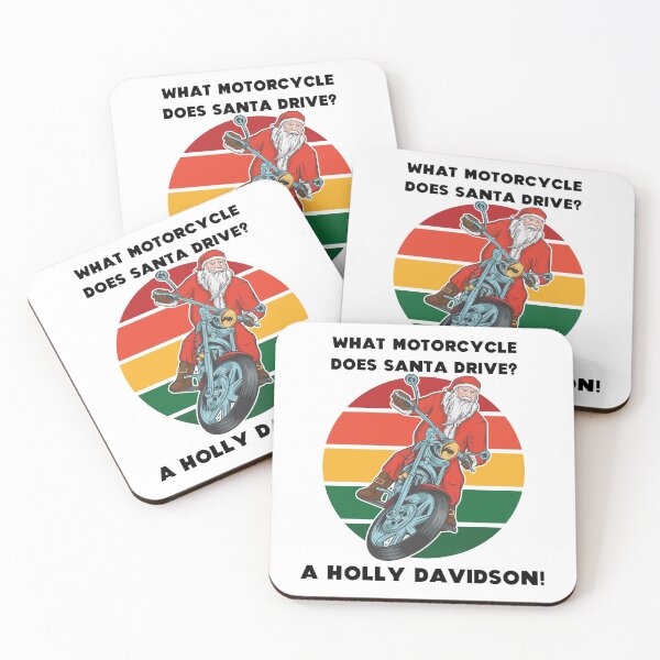 Item preview, Santa Motorcycle Holly Davidson Joke Christmas Gift designed and sold by Sunny Collections.