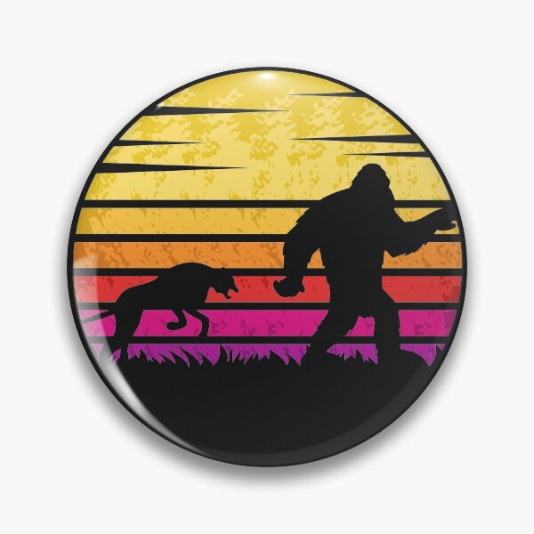 Item preview, Sasquatch and Cheetah Vintage Sunset designed and sold by ThundalyLife.